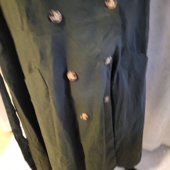 NWT City Chic Women Dress Lafayette, Size XL/22, Green, Linen Blended, Office - Picture 8 of 16